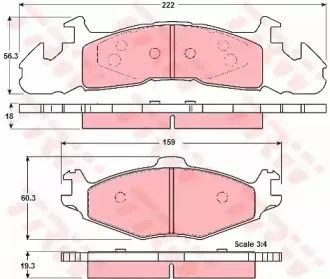 Комплект тормозных колодок, дисковый тормоз TRW купить