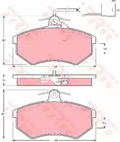 Комплект тормозных колодок, дисковый тормоз TRW купить