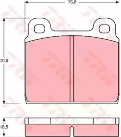 Комплект тормозных колодок, дисковый тормоз TRW купить