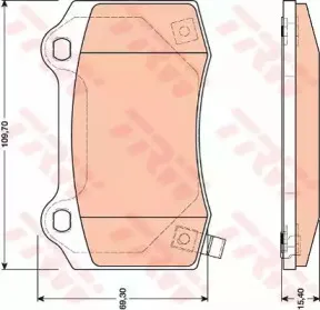 Комплект тормозных колодок, дисковый тормоз TRW купить