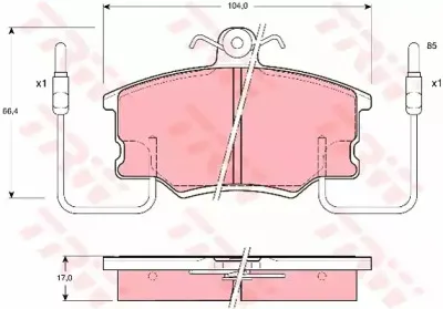 Комплект тормозных колодок, дисковый тормоз TRW купить