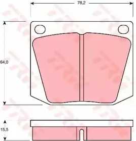 Комплект тормозных колодок, дисковый тормоз TRW купить