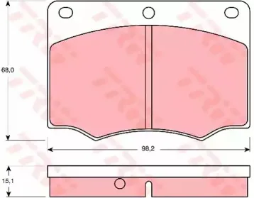 Комплект тормозных колодок, дисковый тормоз TRW купить
