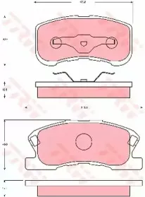 Комплект тормозных колодок, дисковый тормоз TRW купить