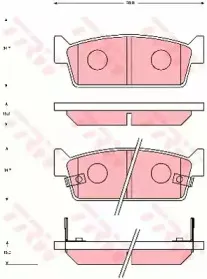 Комплект тормозных колодок, дисковый тормоз TRW купить
