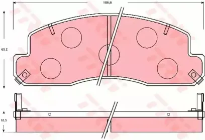 Комплект тормозных колодок, дисковый тормоз TRW купить