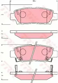 Комплект тормозных колодок, дисковый тормоз TRW купить