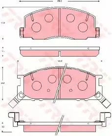 Комплект тормозных колодок, дисковый тормоз TRW купить