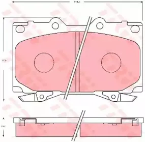 Комплект тормозных колодок, дисковый тормоз TRW купить