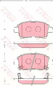 Комплект тормозных колодок, дисковый тормоз TRW купить