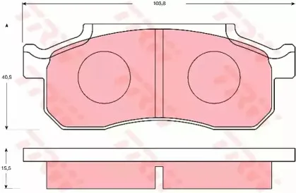 Комплект тормозных колодок, дисковый тормоз TRW купить