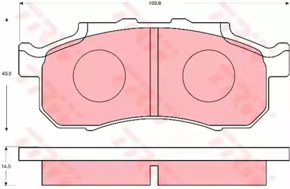 Комплект тормозных колодок, дисковый тормоз TRW купить