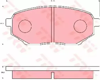 Комплект тормозных колодок, дисковый тормоз TRW купить
