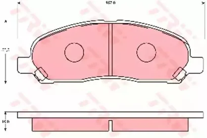 Комплект тормозных колодок, дисковый тормоз TRW купить