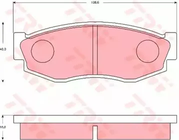 Комплект тормозных колодок, дисковый тормоз TRW купить