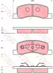 Комплект тормозных колодок, дисковый тормоз TRW купить