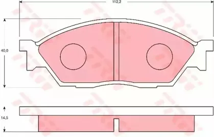Комплект тормозных колодок, дисковый тормоз TRW купить