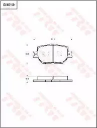 Комплект тормозных колодок, дисковый тормоз TRW купить