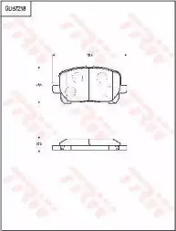 Комплект тормозных колодок, дисковый тормоз TRW купить