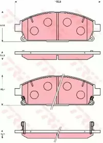 Комплект тормозных колодок, дисковый тормоз TRW купить