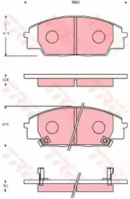 Комплект тормозных колодок, дисковый тормоз TRW купить