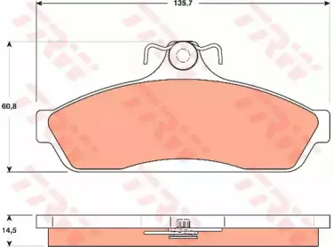 Комплект тормозных колодок, дисковый тормоз TRW купить