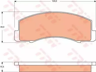 Комплект тормозных колодок, дисковый тормоз TRW купить