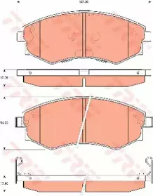 Комплект тормозных колодок, дисковый тормоз TRW купить