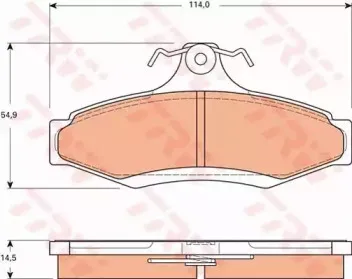 Комплект тормозных колодок, дисковый тормоз TRW купить