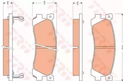 Комплект тормозных колодок, дисковый тормоз TRW купить