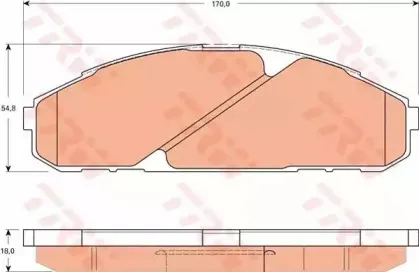 Комплект тормозных колодок, дисковый тормоз TRW купить