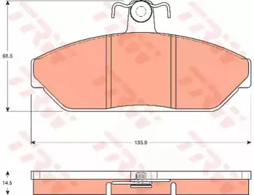 Комплект тормозных колодок, дисковый тормоз TRW купить