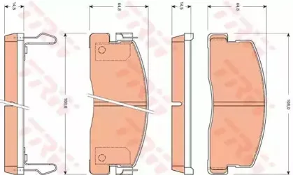 Комплект тормозных колодок, дисковый тормоз TRW купить