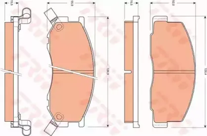 Комплект тормозных колодок, дисковый тормоз TRW купить