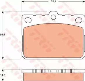 Комплект тормозных колодок, дисковый тормоз TRW купить