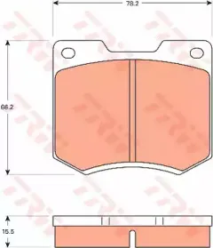Комплект тормозных колодок, дисковый тормоз TRW купить