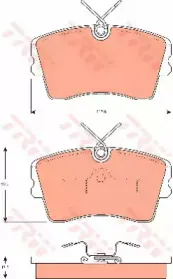 Комплект тормозных колодок, дисковый тормоз TRW купить