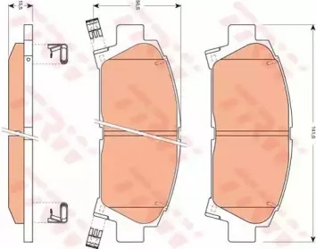 Комплект тормозных колодок, дисковый тормоз TRW купить