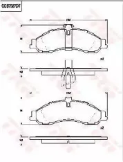 Комплект тормозных колодок, дисковый тормоз TRW купить