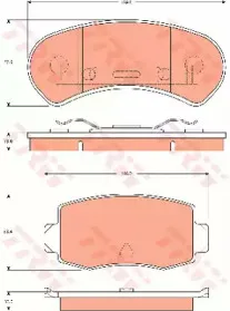 Комплект тормозных колодок, дисковый тормоз TRW купить