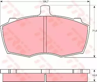 Комплект тормозных колодок, дисковый тормоз TRW купить