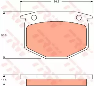 Комплект тормозных колодок, дисковый тормоз TRW купить