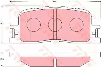 Комплект тормозных колодок, дисковый тормоз TRW купить