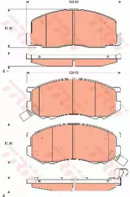 Комплект тормозных колодок, дисковый тормоз TRW купить
