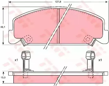 Комплект тормозных колодок, дисковый тормоз TRW купить