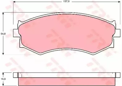 Комплект тормозных колодок, дисковый тормоз TRW купить
