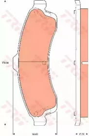 Комплект тормозных колодок, дисковый тормоз TRW купить