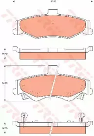 Комплект тормозных колодок, дисковый тормоз TRW купить