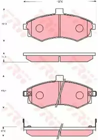 Комплект тормозных колодок, дисковый тормоз TRW купить