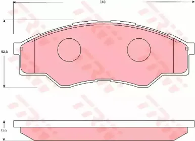 Комплект тормозных колодок, дисковый тормоз TRW купить